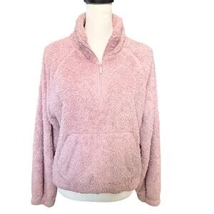 Aero Aeropostale Pink Fleece Pull Over  Large